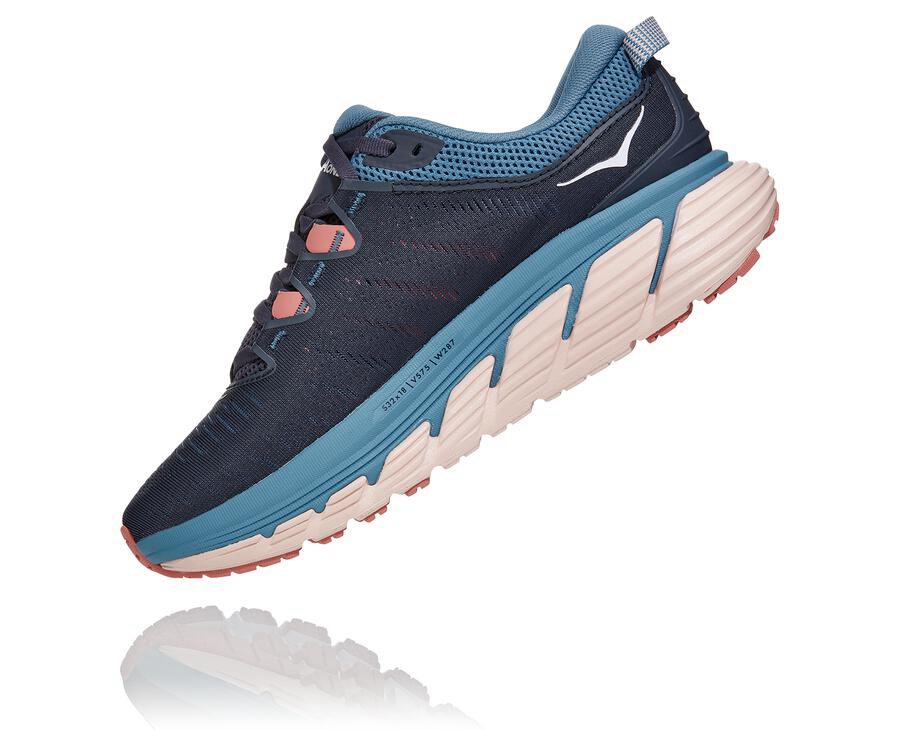 Zapatillas Running Hoka One One Mujer - Gaviota 3 - Azul Marino - ILS562419